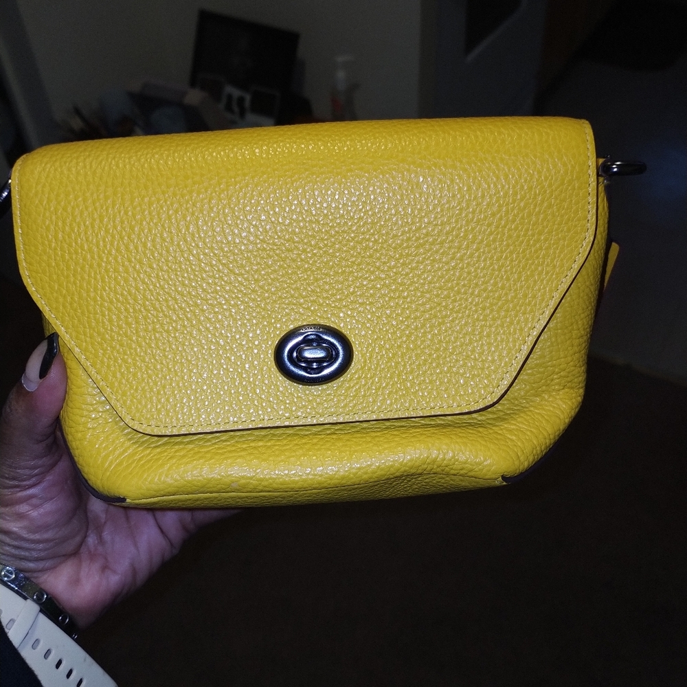 Coach yellow bag